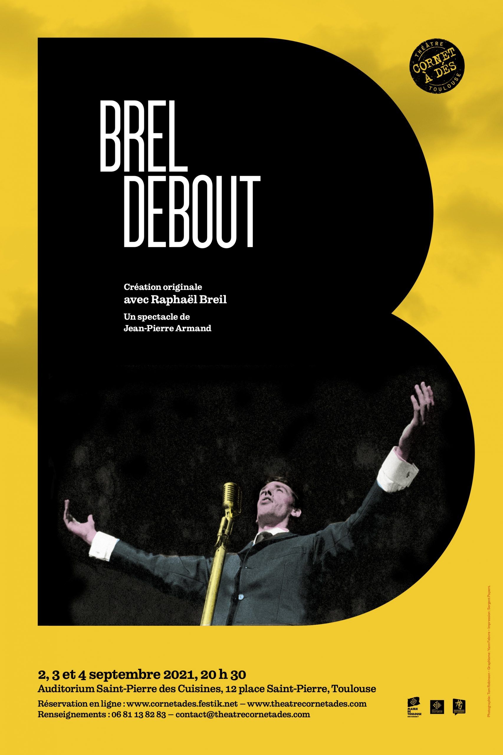 Théâtre Cornet à dés - Brel Debout