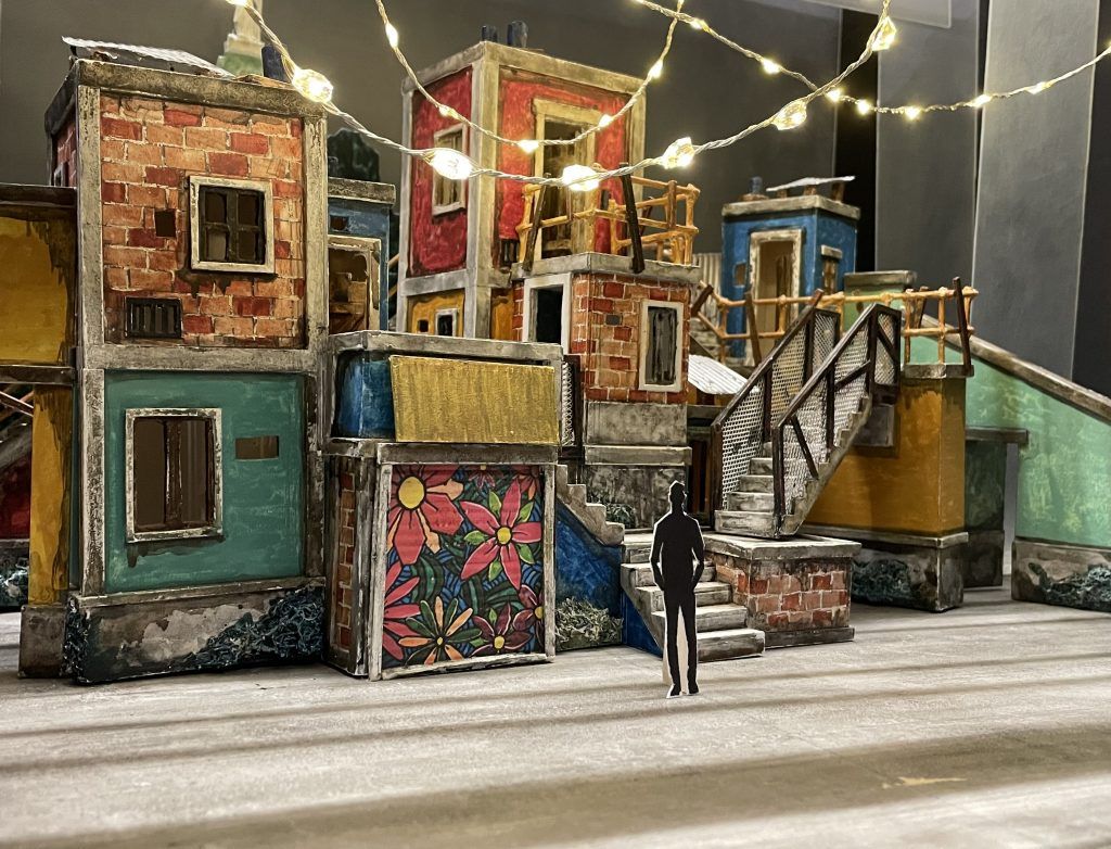 Platée se tient au Théâtre du Capitole du 19 au 24 mars 2022. Ci-dessus, maquette échelle 33.