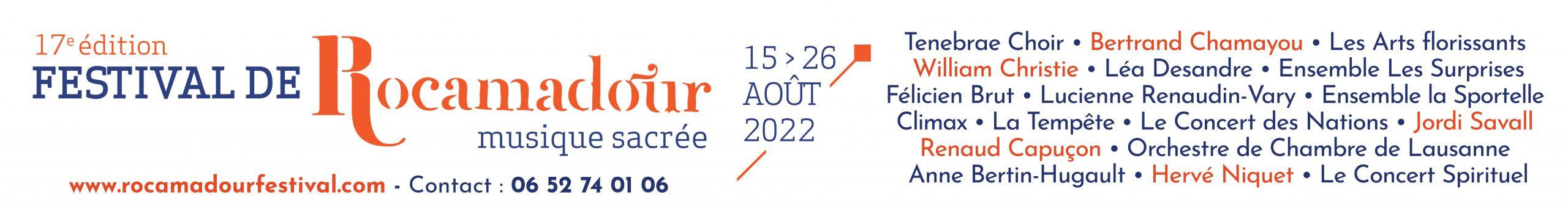 Festival de Rocamadour – Edition 2022