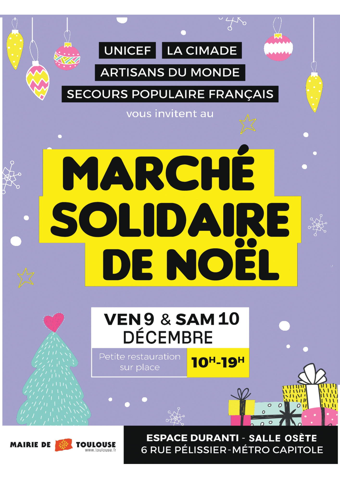 marché solidaire noël
