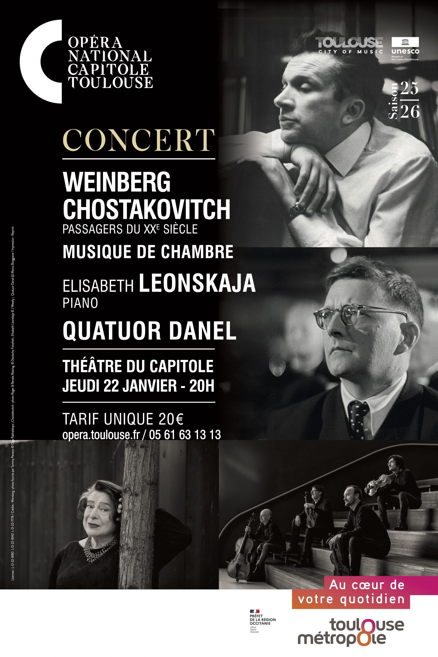 Opéra national du Capitole - Weinberg et Chostakovitch