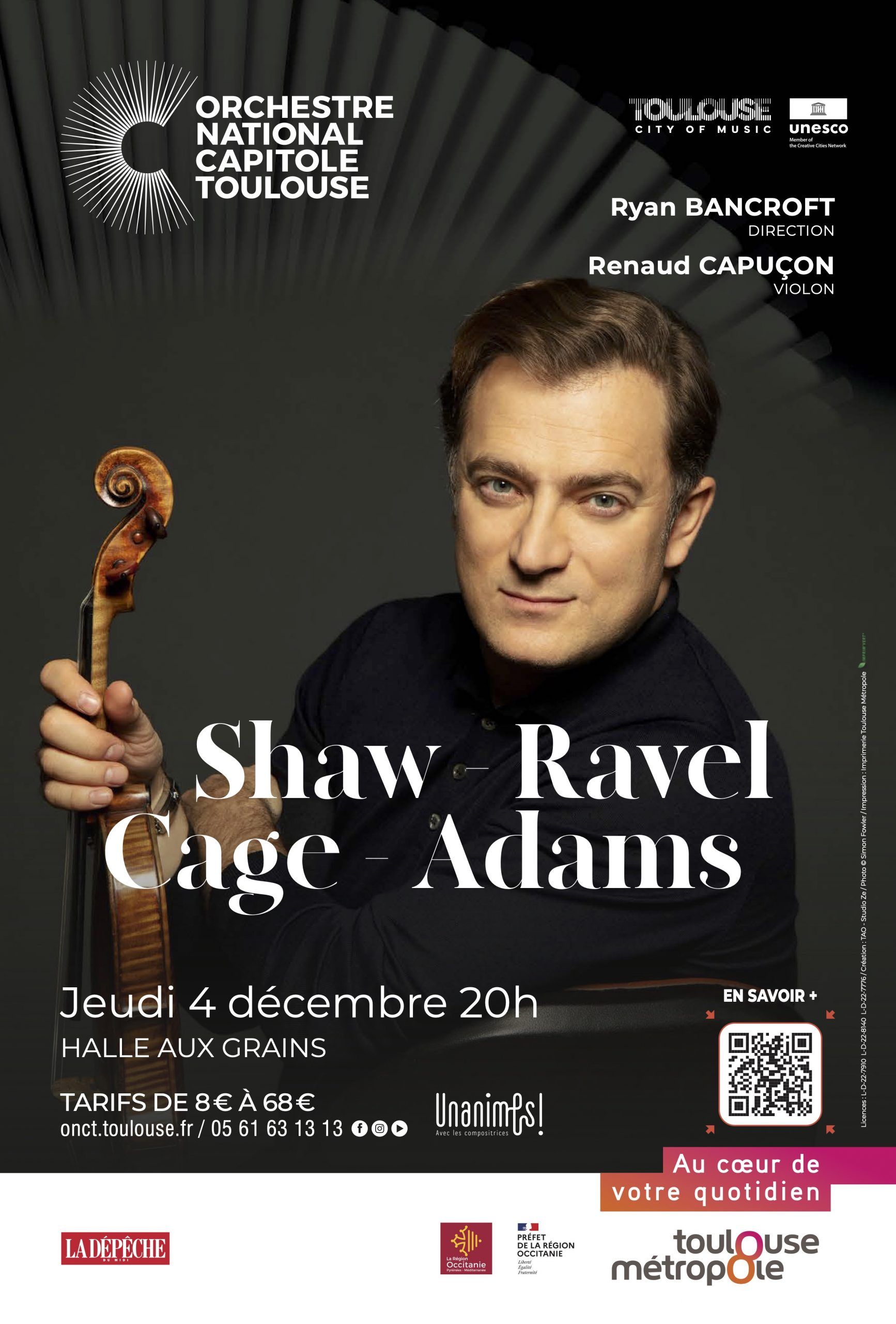 Orchestre national du Capitole - Ryan Bancroft et Renaud Capuçon