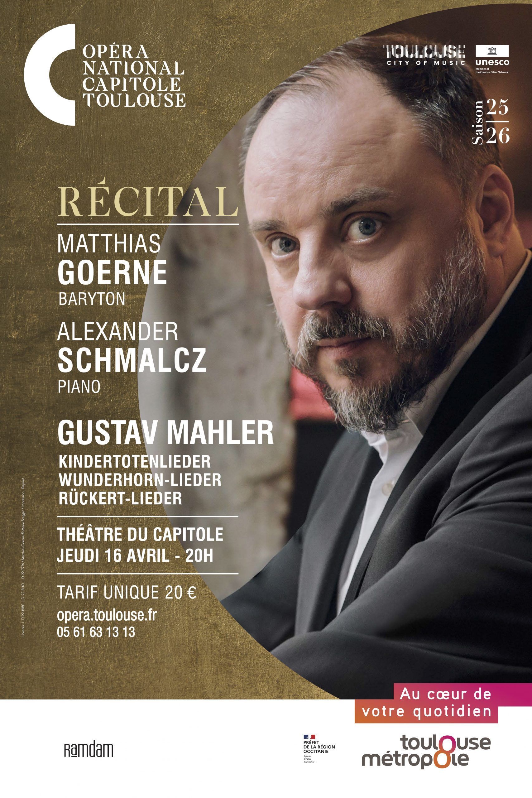 Opéra national du Capitole - Matthias Goerne