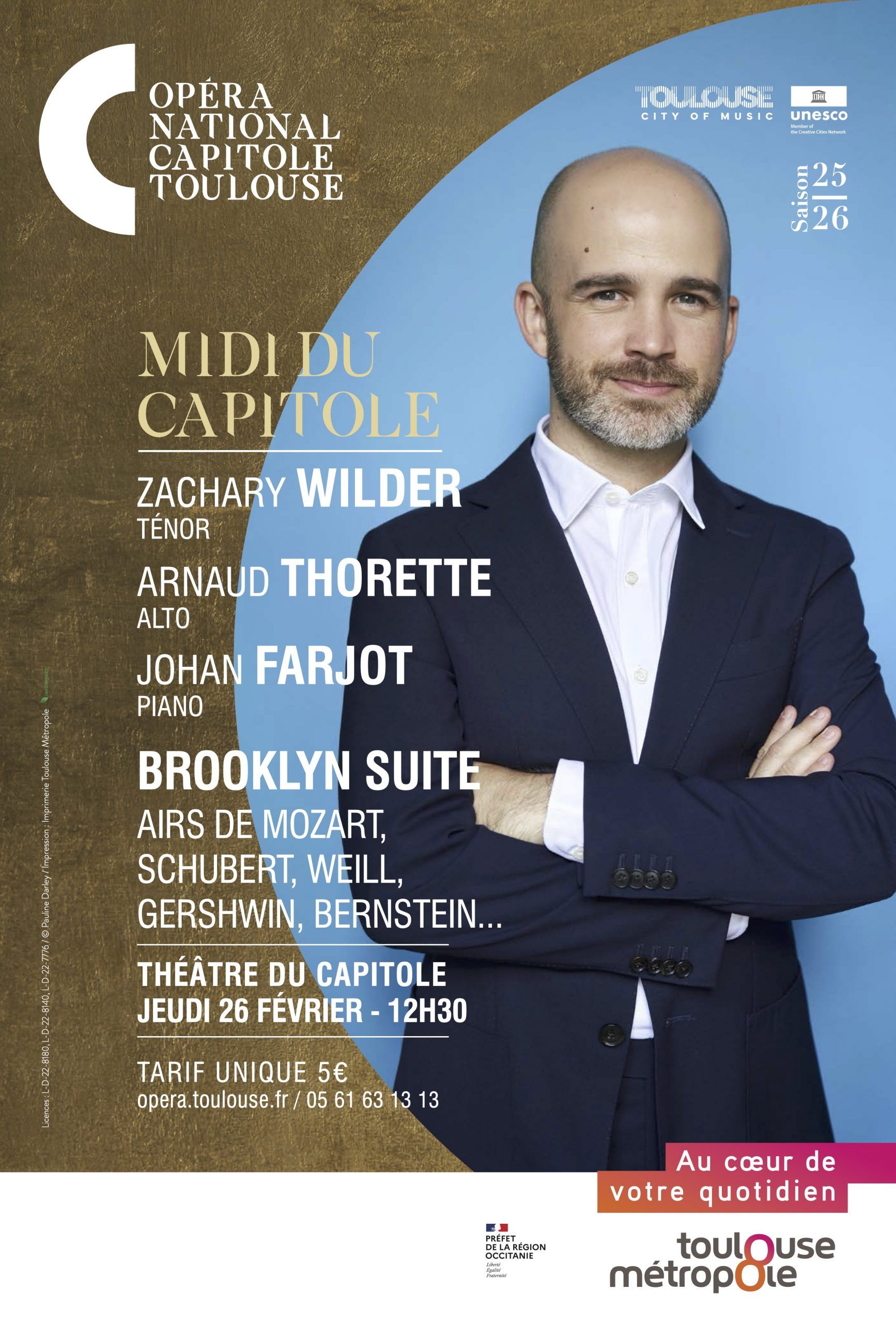 Opéra national du Capitole - Zachary Wilder