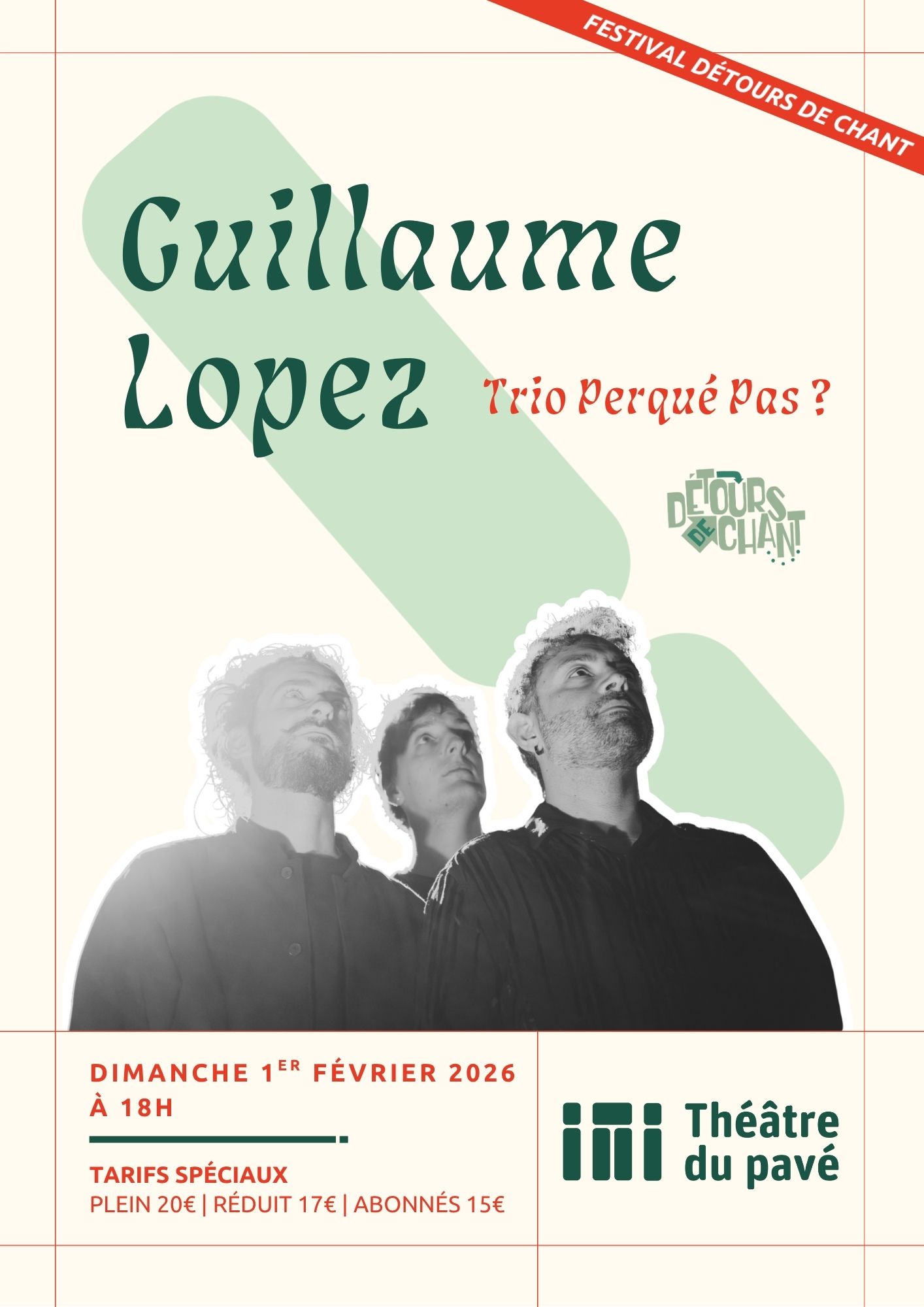 Théâtre du Pavé - Guillaume Lopez Trio