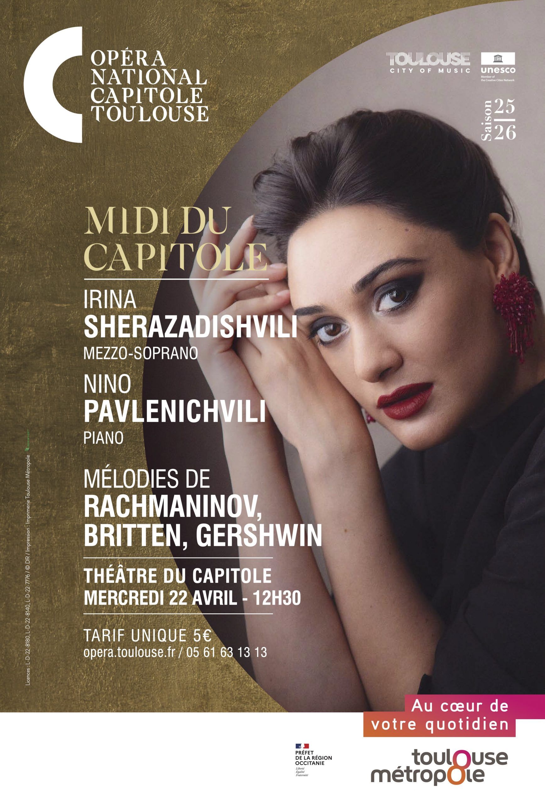 Opéra national du Capitole -  Irina Sherazadshvili