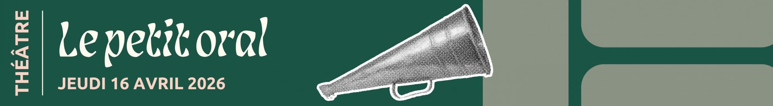 Théâtre du Pavé – le petit oral -16 avril