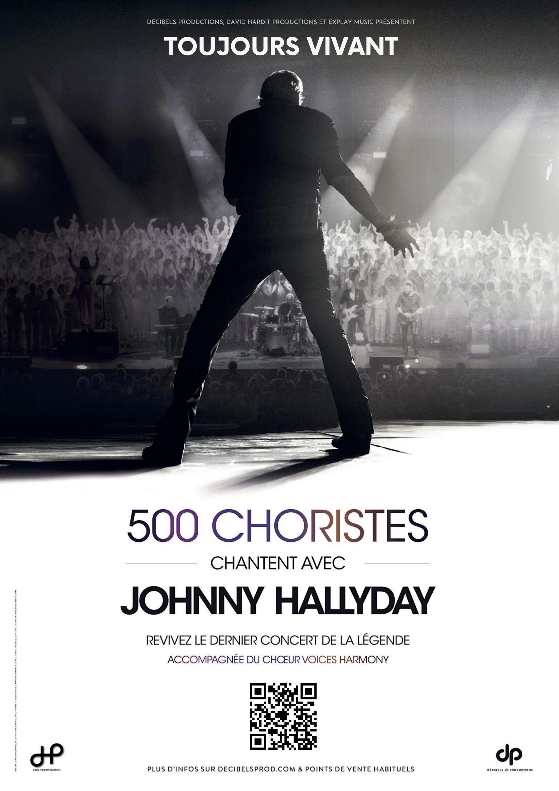 Zénith Toulouse Métropole - 500 choristes chantent avec Johnny Hallyday