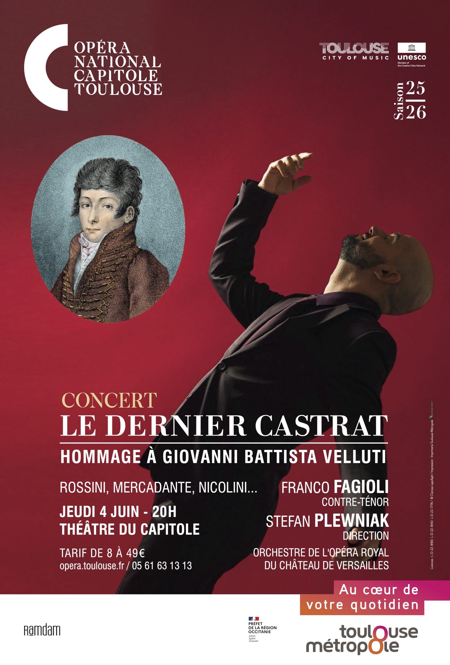 Opéra national du Capitole - Franco Fagioli