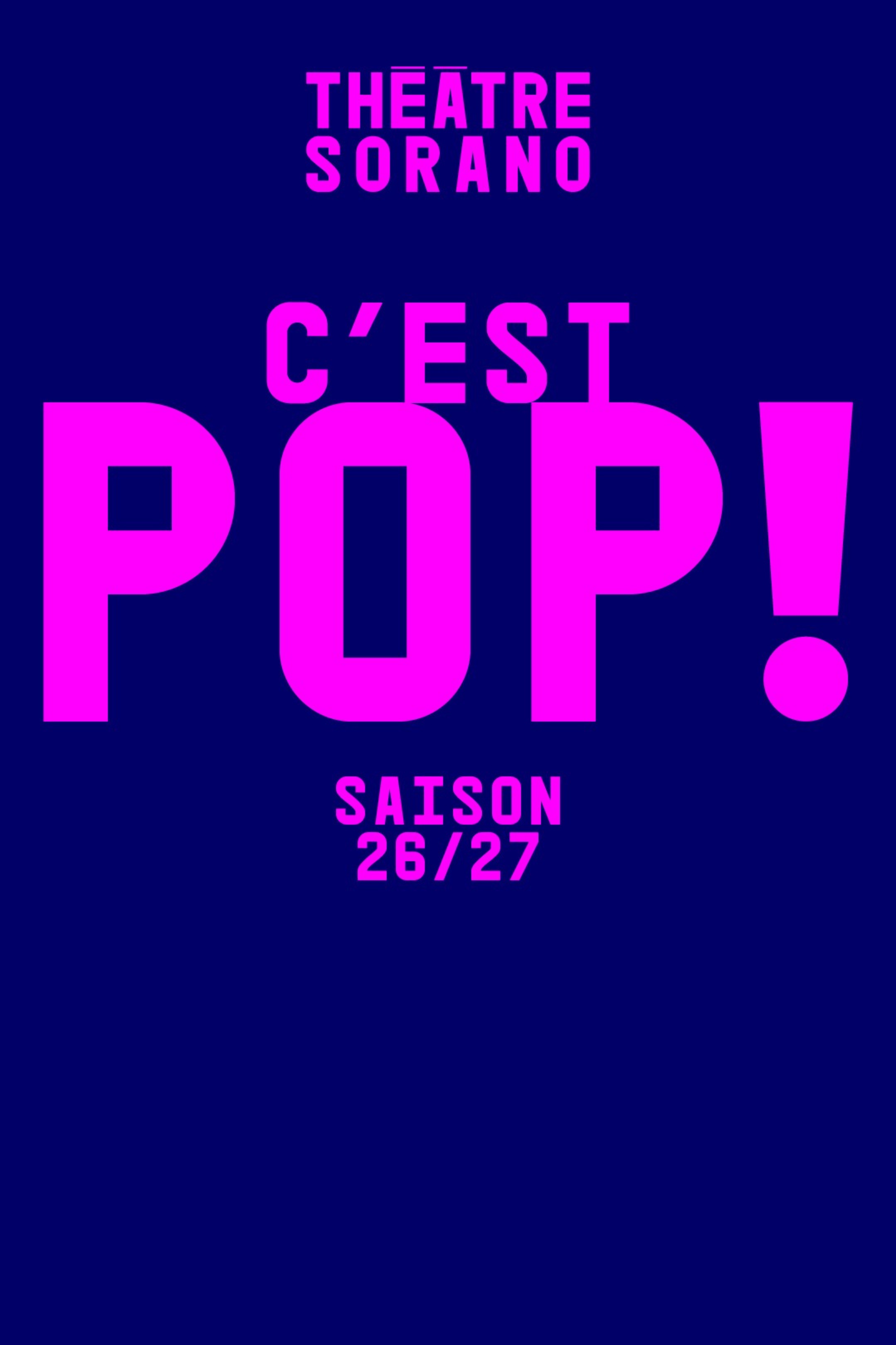 Théâtre Sorano - Saison 26/27