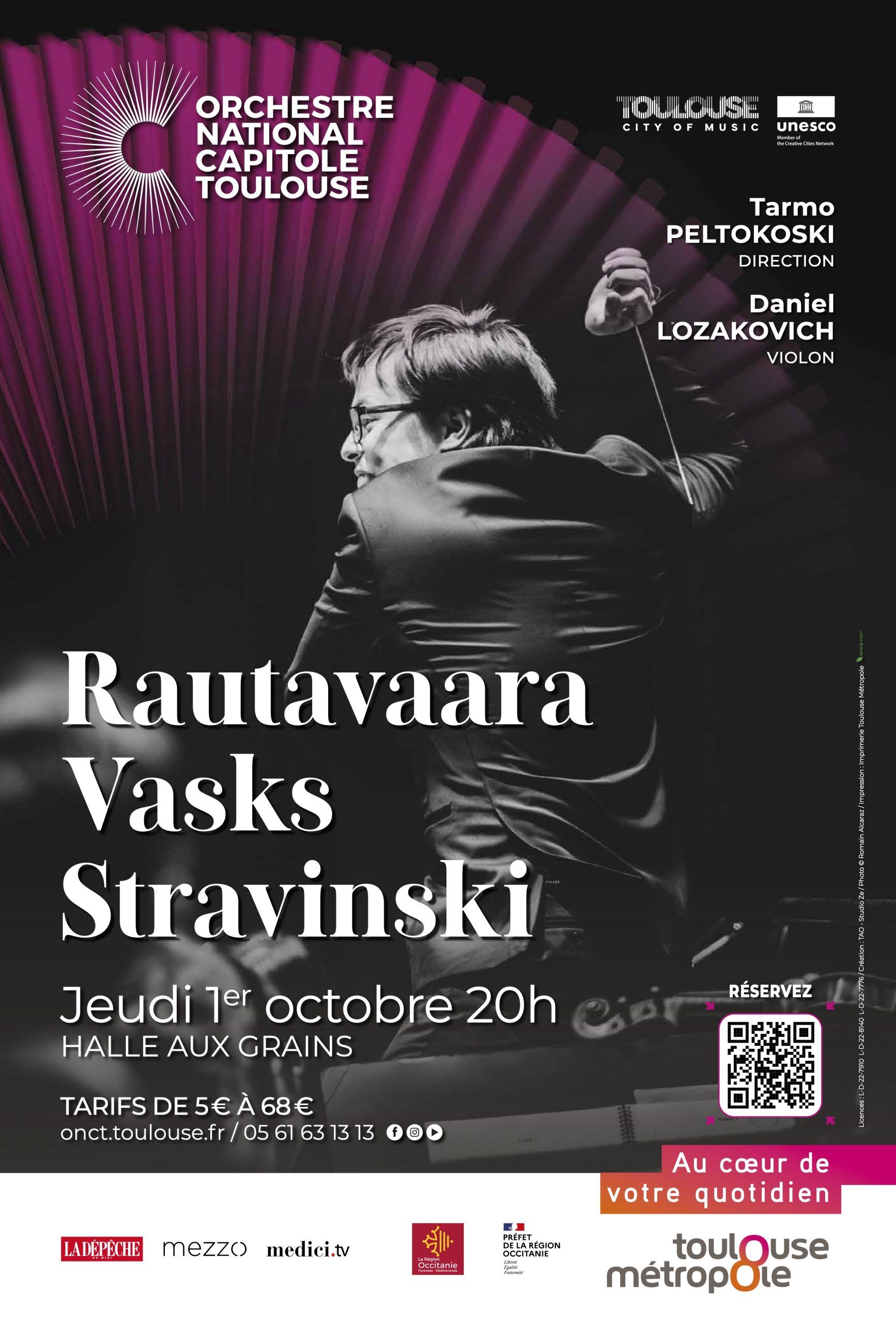 Orchestre national du Capitole - Tarmo Peltokoski et Daniel Lozakovich
