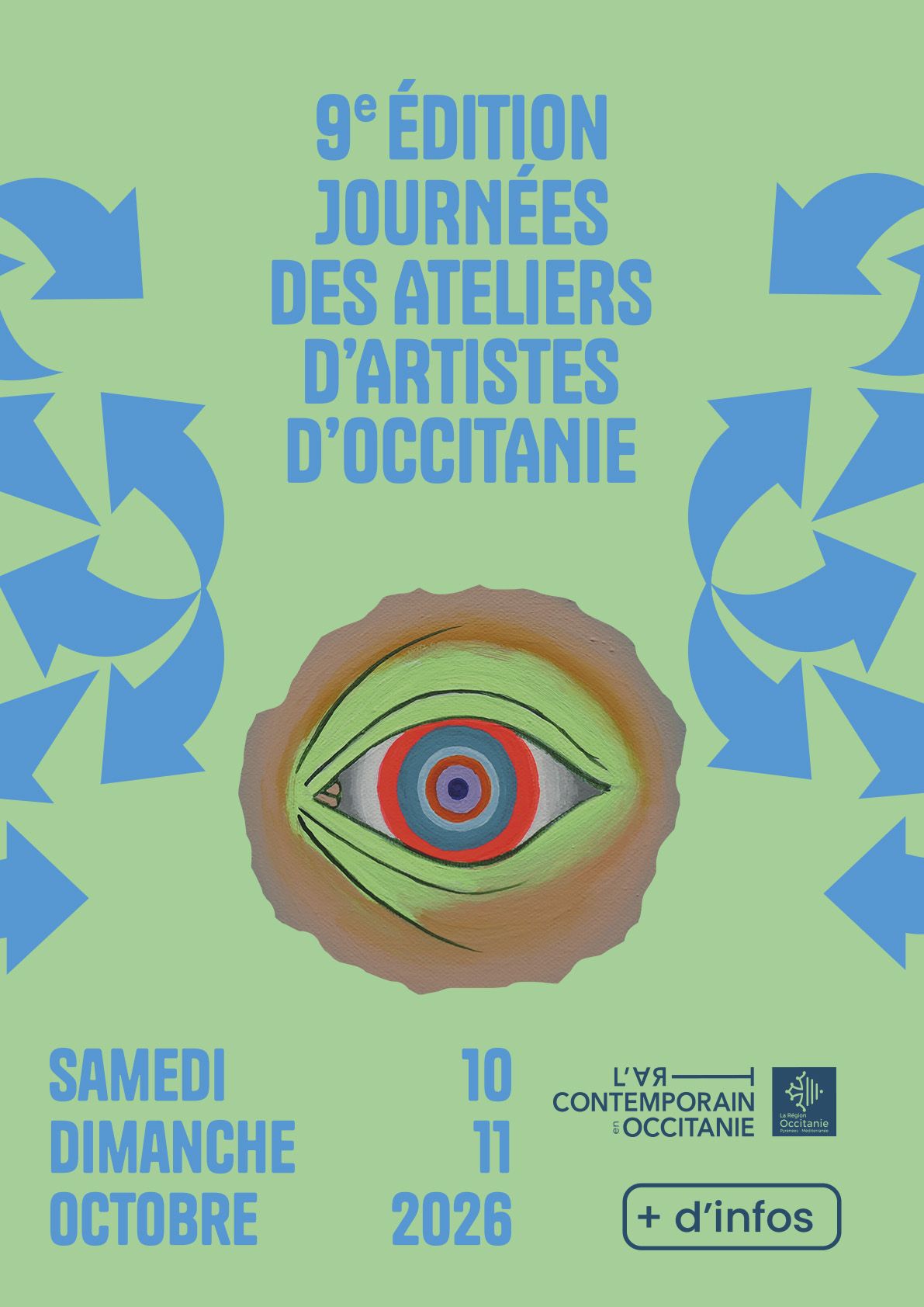 Journées des Ateliers d'artistes d'Occitanie affiche 2026