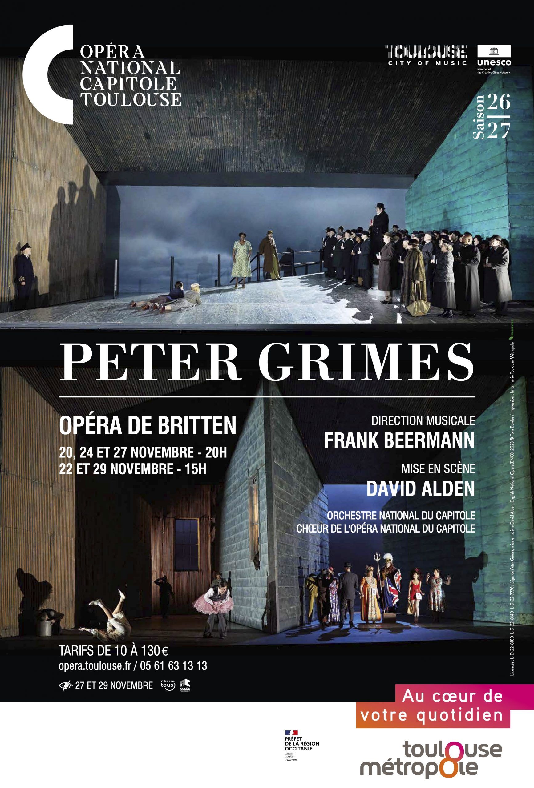Opéra natioal du Capitole - Peter Grimes