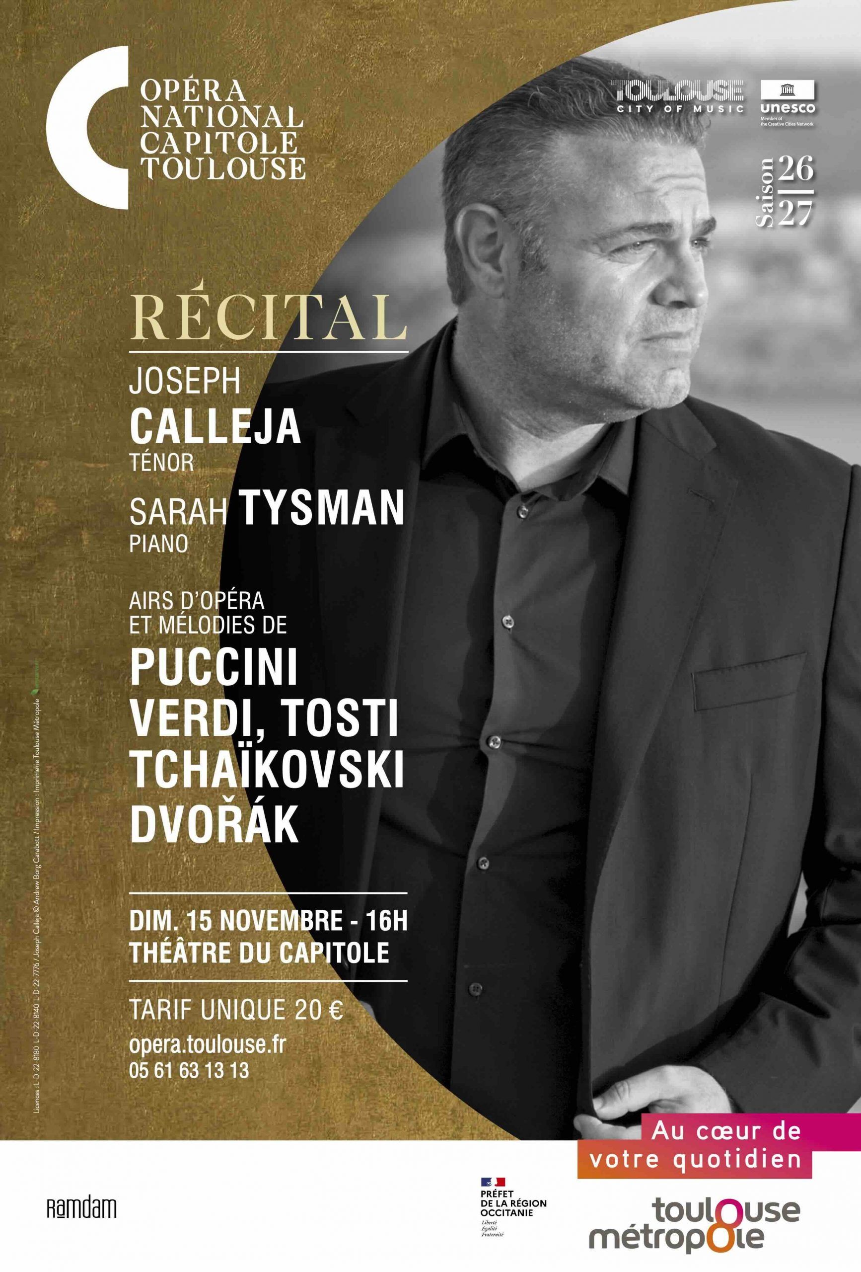 Opéra national du Capitole - Joseph Calleja